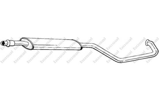 Front Silencer 283-627 Bosal, Image 2