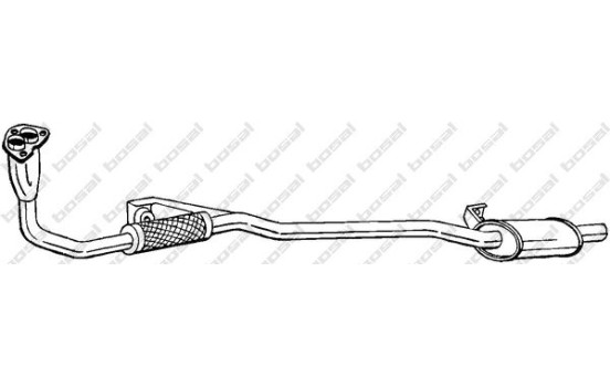 Front Silencer 283-681 Bosal, Image 2