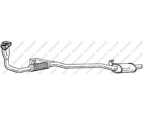 Front Silencer 283-681 Bosal