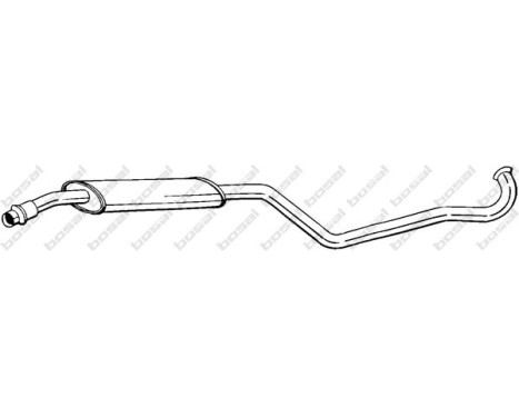 Front Silencer 284-219 Bosal, Image 2