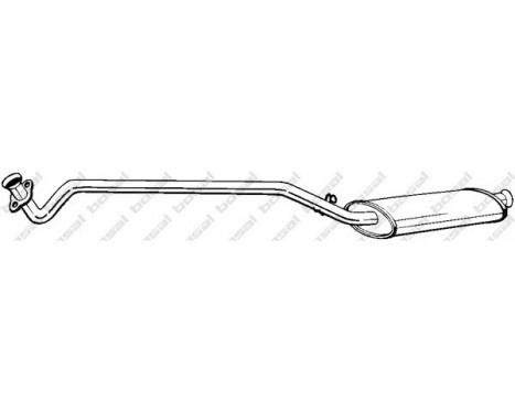 Front Silencer 284-893 Bosal