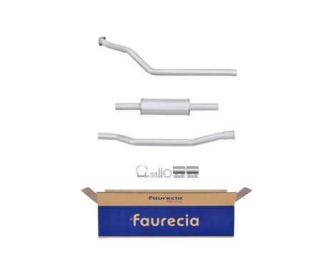 Front silencer - Easy2Fit Kit - Set with mounting parts