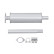Front silencer - Easy2Fit Kit - Set with mounting parts, Thumbnail 2