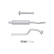 Front silencer - Easy2Fit Kit - Set with mounting parts, Thumbnail 2