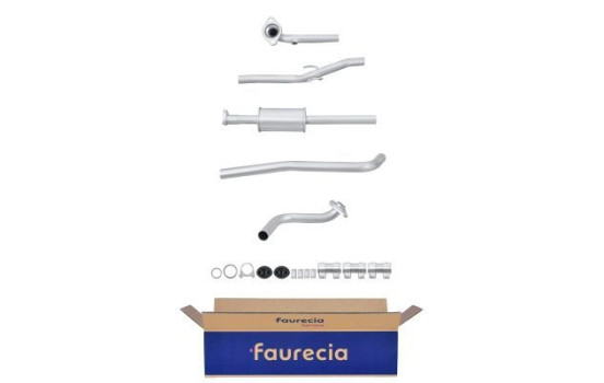 Front silencer - Easy2Fit Kit - Set with mounting parts