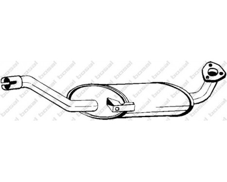 Middle Silencer 100-303 Bosal, Image 2