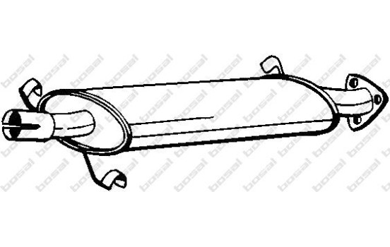 Middle Silencer 100-593 Bosal, Image 2