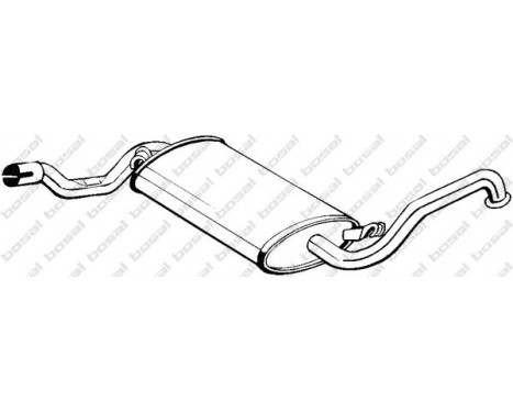 Middle Silencer 105-931 Bosal, Image 2