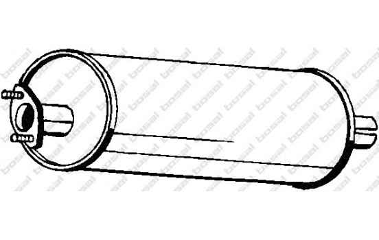 Middle silencer 110-121 Bosal