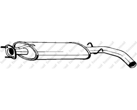 Middle Silencer 115-809 Bosal, Image 2