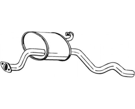 Middle Silencer 154-025 Bosal, Image 2