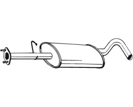 Middle Silencer 154-081 Bosal, Image 2