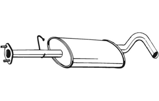 Middle Silencer 154-081 Bosal, Image 2