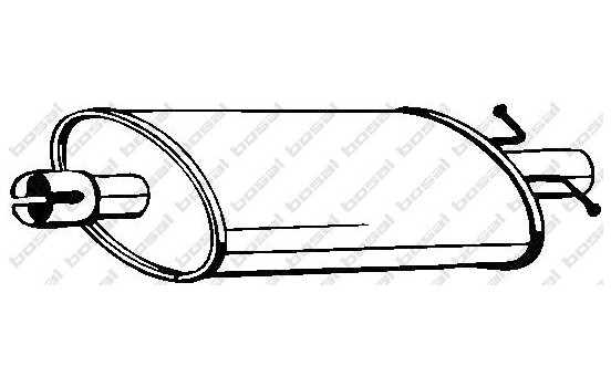Middle Silencer 155-231 Bosal, Image 2