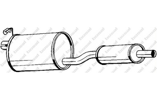 Middle silencer 155-255 Bosal