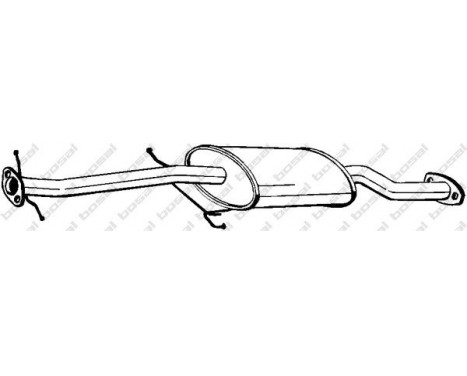 Middle Silencer 171-453 Bosal, Image 2