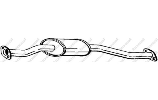 Middle Silencer 171-689 Bosal, Image 2