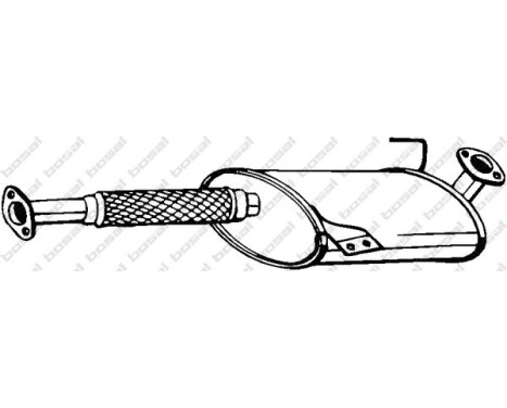 Middle Silencer 185-105 Bosal