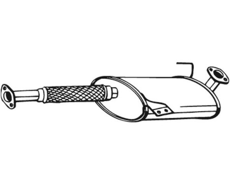 Middle Silencer 185-105 Bosal, Image 2