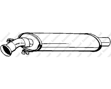 Middle silencer 190-225 Bosal