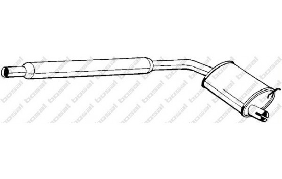 Middle silencer 190-783 Bosal