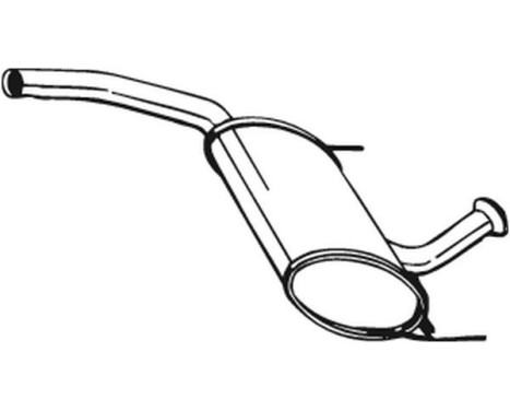 Middle Silencer 200-221 Bosal, Image 2