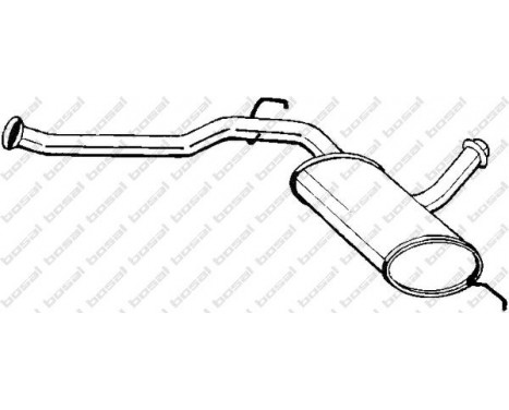 Middle Silencer 200-451 Bosal, Image 2