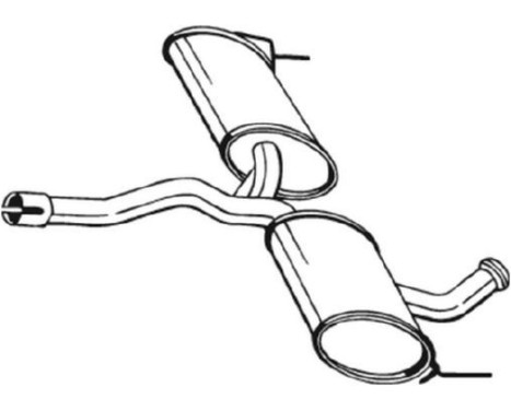 Middle Silencer 200-731 Bosal, Image 2