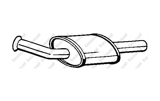 Middle Silencer 200-811 Bosal