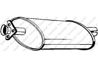 Middle silencer 210-801 Bosal