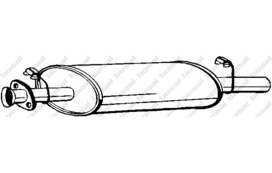 Middle Silencer 211-063 Bosal, Image 2