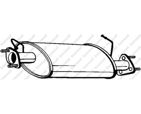 Middle Silencer 211-065 Bosal, Image 2