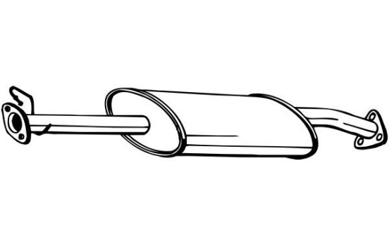 Middle Silencer 211-073 Bosal, Image 2