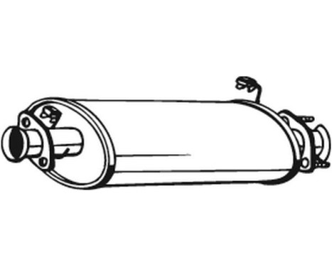 Middle Silencer 211-075 Bosal, Image 2