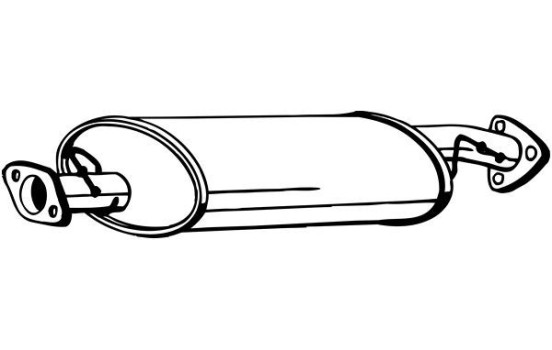 Middle Silencer 211-081 Bosal, Image 2
