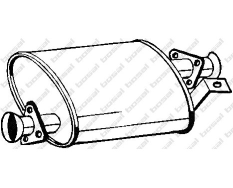 Middle silencer 211-367 Bosal