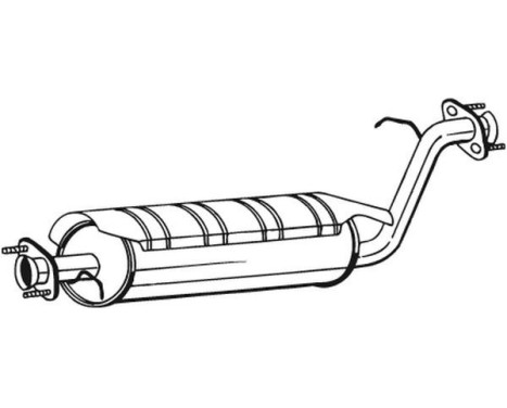 Middle Silencer 211-381 Bosal, Image 2