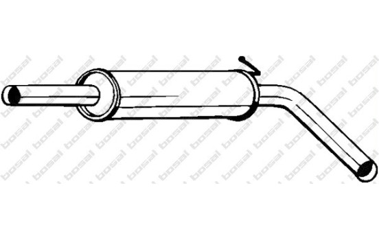 Middle Silencer 220-039 Bosal, Image 2