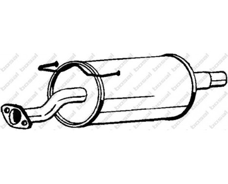 Middle Silencer 228-263 Bosal, Image 2