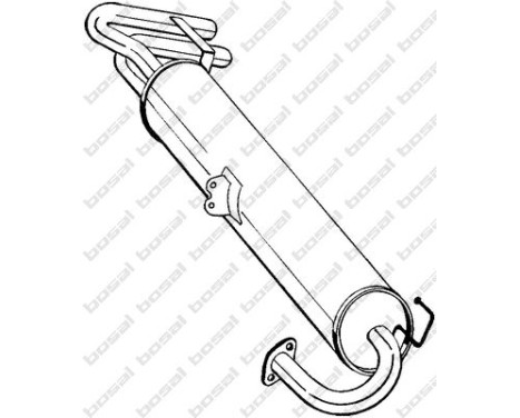 Middle silencer 228-853 Bosal