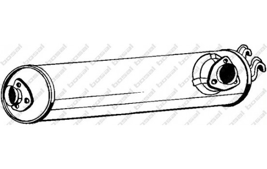 Middle silencer 233-109 Bosal