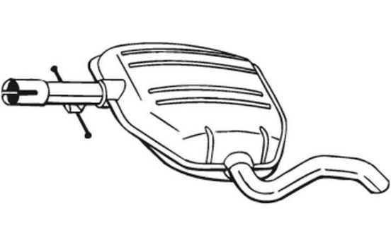 Middle Silencer 233-245 Bosal, Image 2