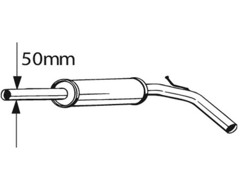 Middle Silencer 233-395 Bosal, Image 2