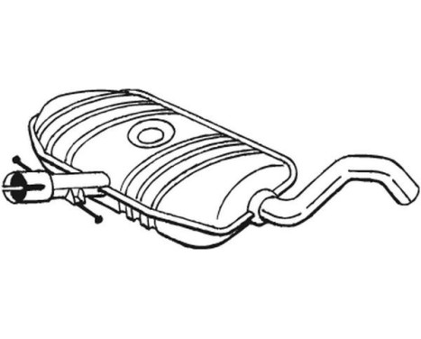 Middle Silencer 233-483 Bosal, Image 2