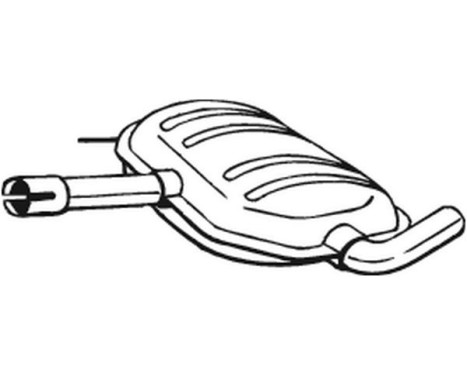 Middle Silencer 233-487 Bosal, Image 2
