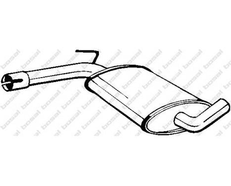 Middle Silencer 233-491 Bosal