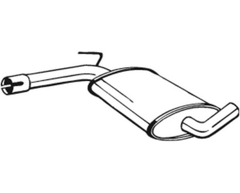 Middle Silencer 233-491 Bosal, Image 2