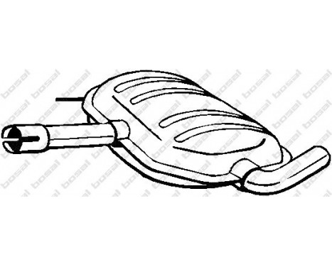 Middle Silencer 233-515 Bosal, Image 2