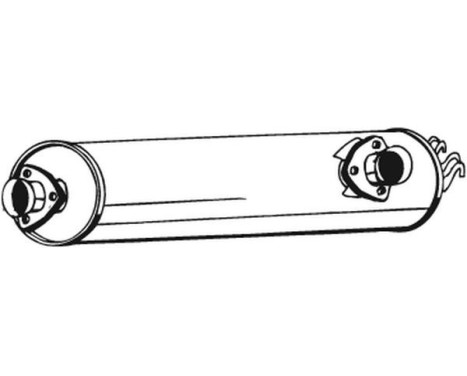 Middle Silencer 233-555 Bosal, Image 2