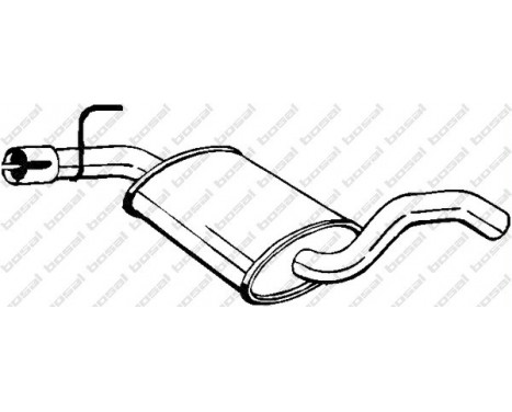Middle Silencer 233-687 Bosal
